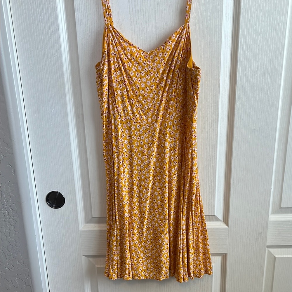 Old Navy Gold Mini Slip Dress